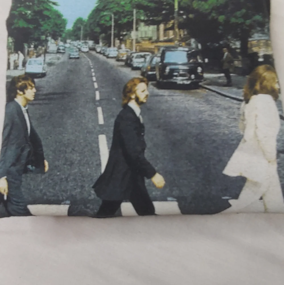 The Beatles Black Tee Abbey Road*  Album Cover Colorblock Graphics Mediu